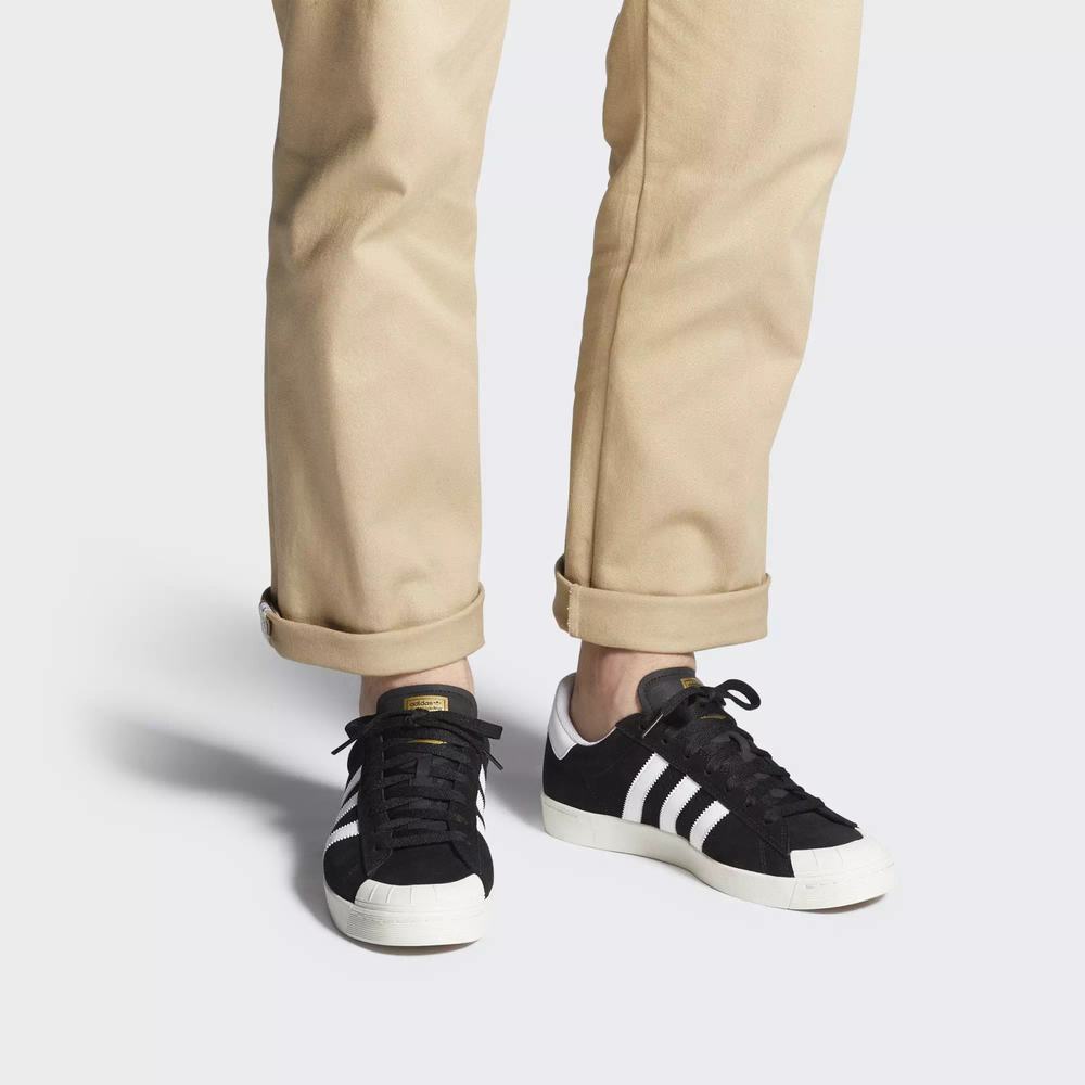 Adidas Half Shell Vulc Tenis Negros Para Hombre (MX-78963)